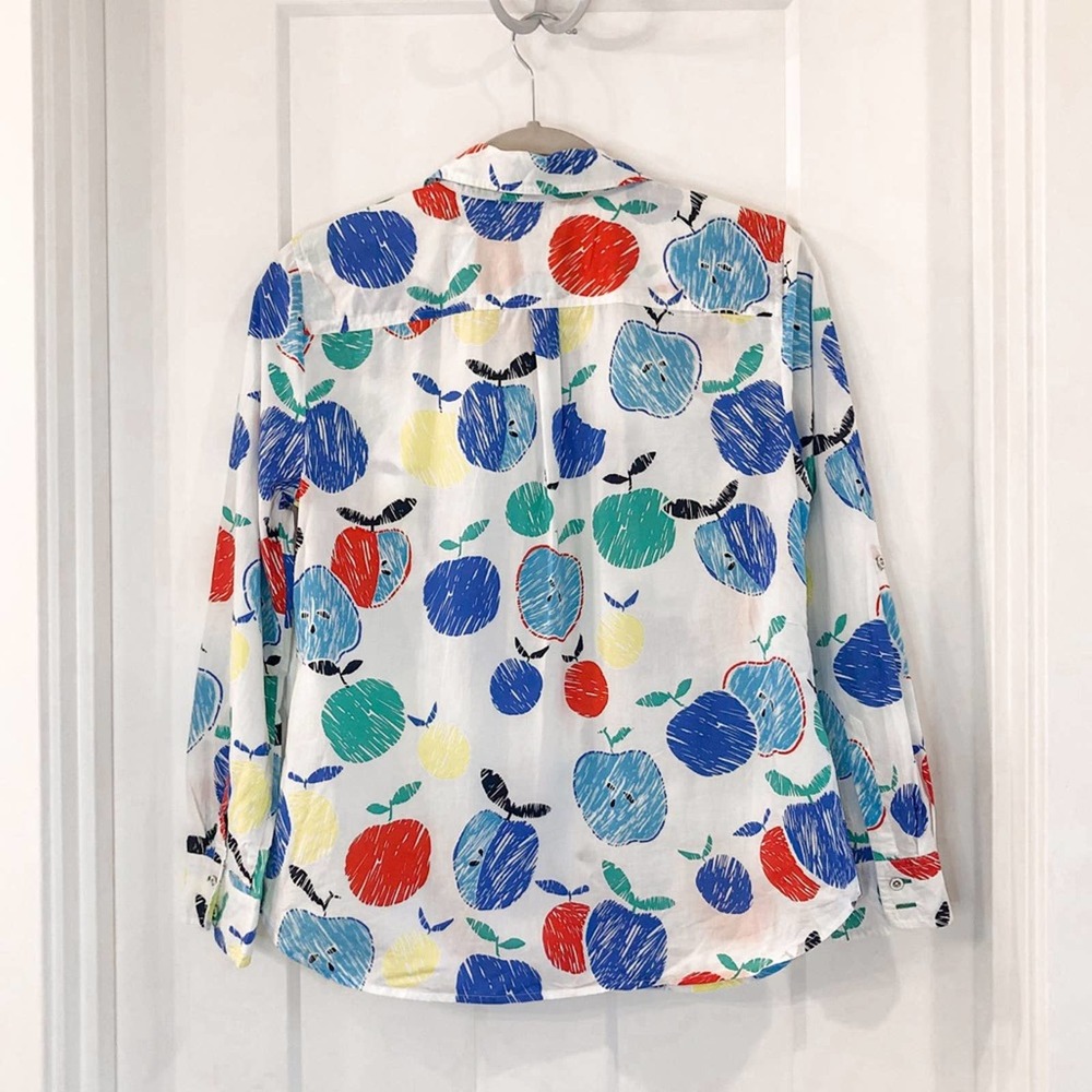 Talbots Apple Button Down Teacher Blouse Small P - image 6